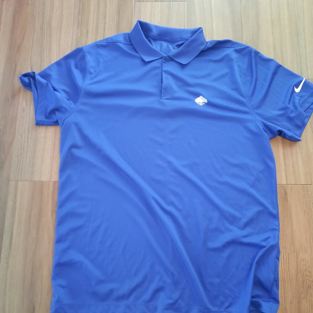 Blue Nike Golf Polo 1971; Size Large-Free Shipping!